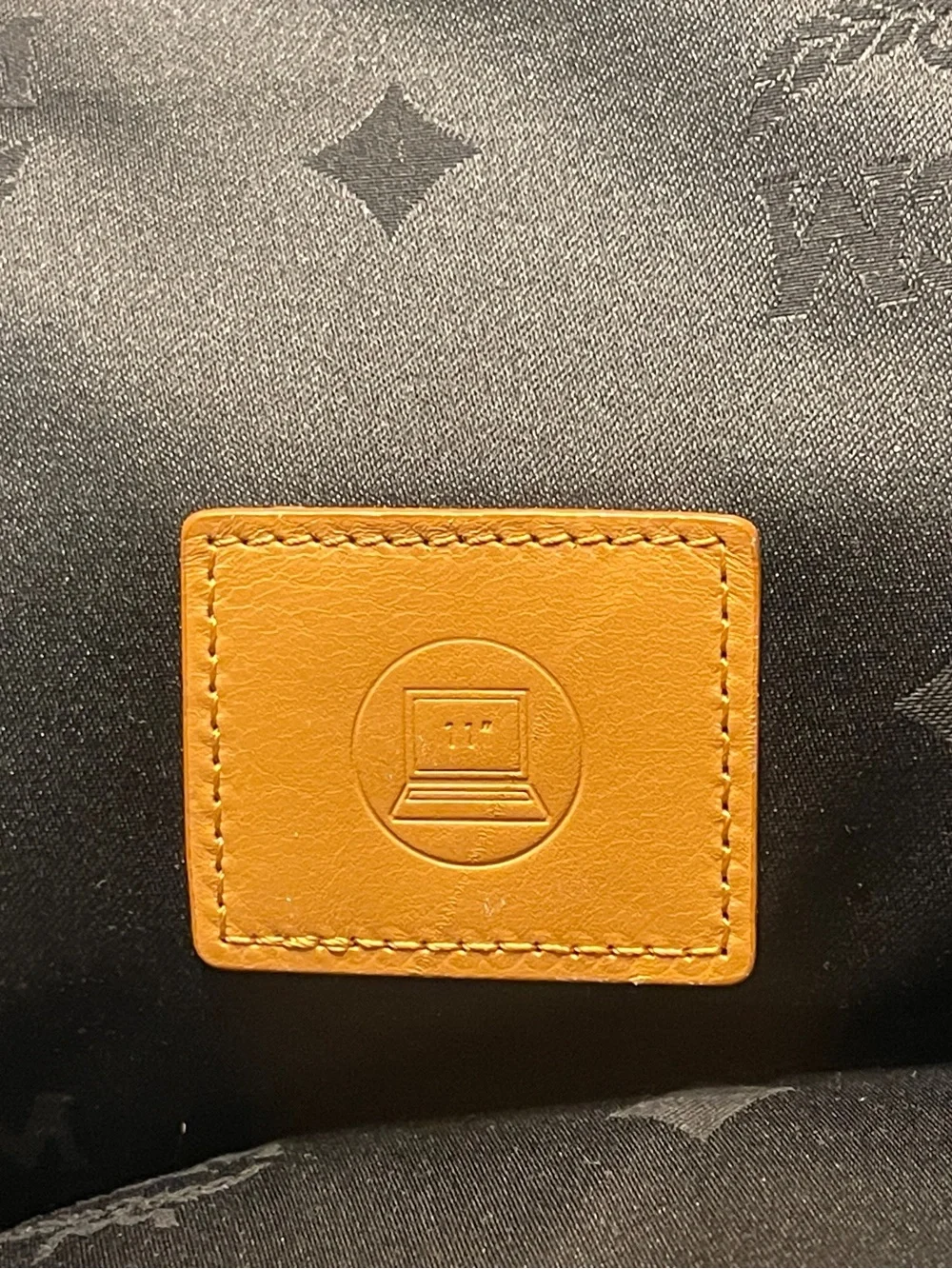 MCM Black/Cobalt Visetos Monogram Backpack
